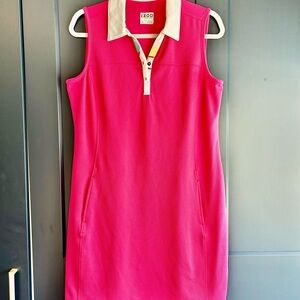 IZOD Pink Sleeveless Polo Dress